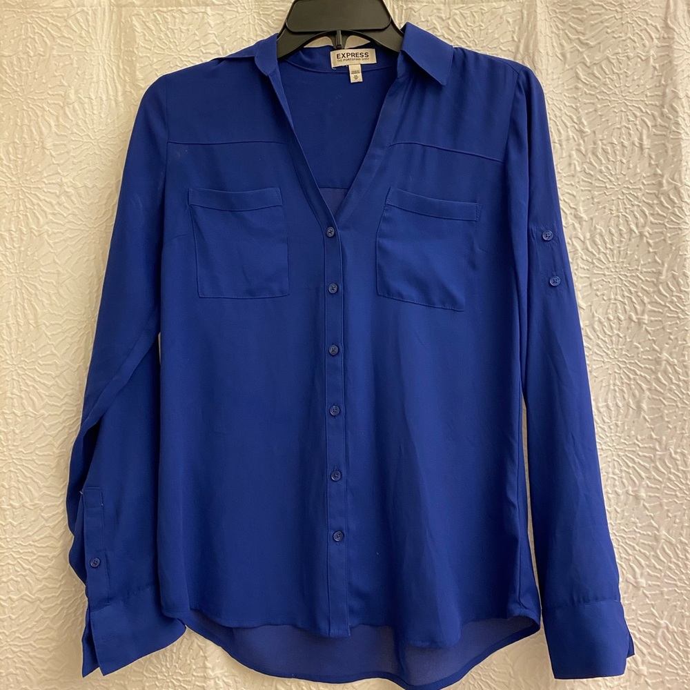 Express portofino shirt in Cobalt blue XS